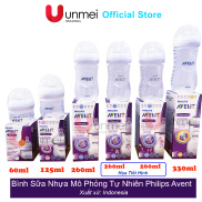 Bình sữa Philips Avent Natural 60ml 125ml 260ml 330ml bằng nhựa PP
