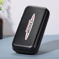 【jw】✒♞  MINI COOPER S WORKS ALL4 F56 R60 F60 Car Carbon fiber digital Supplies Storage bag Armrest