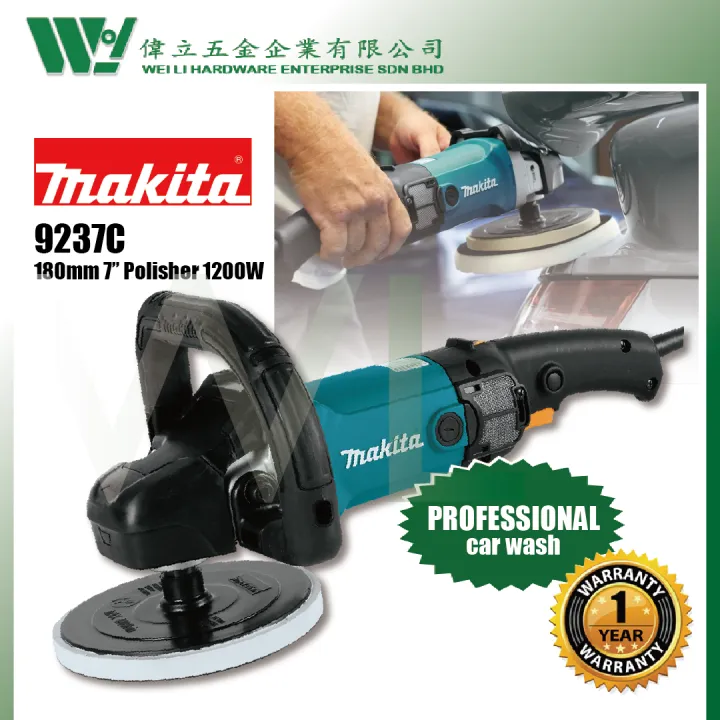 Makita 9237C 7" Polisher 1200W Car Polish Machine Heavy Duty / Mesin ...