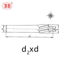 Bb เครื่องตัดเจาะรู Hss น็อตหัวแบนฝาปิดหลุมสกรู Countersink เครื่องมือบดร่อง4ช่อง M20 M3นำร่องเจาะช่องเราเตอร์สปอต