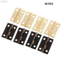 30pcs Antique Bronze/Gold Iron Door Hinges Furniture Hardware Butt Hinges for Window Cabinet Drawer Dresser with Screws 24x16mm