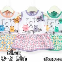 Cheron 22642-ชุดเดรสเด็ก Baju Bayi Perempuan เด็กผู้หญิงเด็กวัยหัดเดินใหม่ล่าสุดชุดเดรสแขนกุดสำหรับเด็กอายุ0ถึง6เดือนใหม่ล่าสุดกระป๋องสำหรับใส่ลำลองบนท้องถนนผ้าฝ้ายผ้าเจอร์ซีย์สีพีชไลแลคสีเขียว