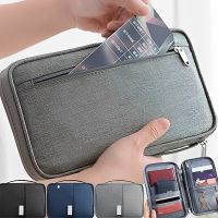 Family Passport Holder Bag Waterproof Document Case Organizer Wallet Document BagKey Card Holder Purse for Travel Accessories Card Holders