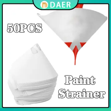 50PCS Paper Paint Strainers Paper Paint Conical Strainers Mesh