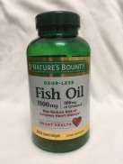Hàng Mỹ Dầu cá Fish Oil Omega 3 Nature s Bounty 1200mg 200v