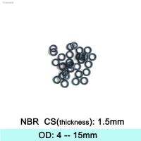 ℗ NBR Rubber Ring Gasket C/S 1.5mm OD 4/4.5/5/5.5/6/6.5/7/7.5/8/8.5/9/9.5/10/10.5/11/11.5/12/12.5/13/14/15mm O Ring Seal Washer