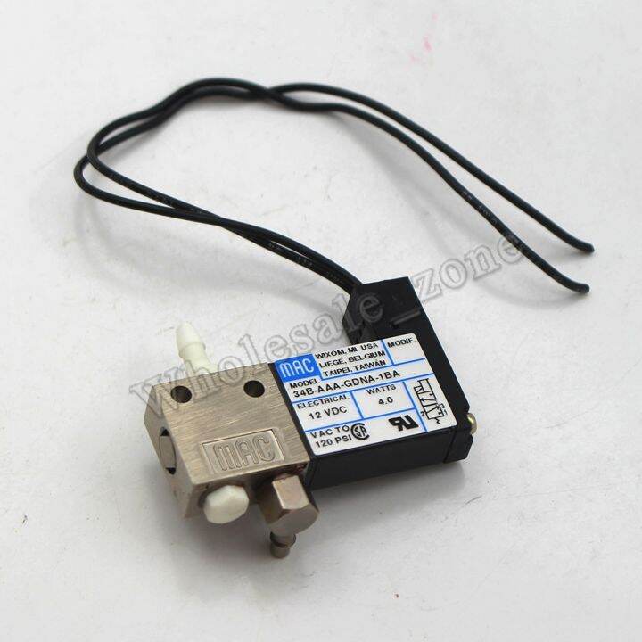 USA MAC DC 12V 4W 3 Way Micro Solenoid Electric Valve High Speed ...