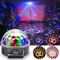 ดิสโก้บอล ลูกกระจก 7สี 12v-220v disco ball led