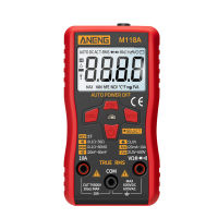 M118A ดิจิตอลมัลติมิเตอร์มีจอแสดงผล AC/DC Current Meter เครื่องทดสอบ NCV วัดความต้านทานเครื่องมือ