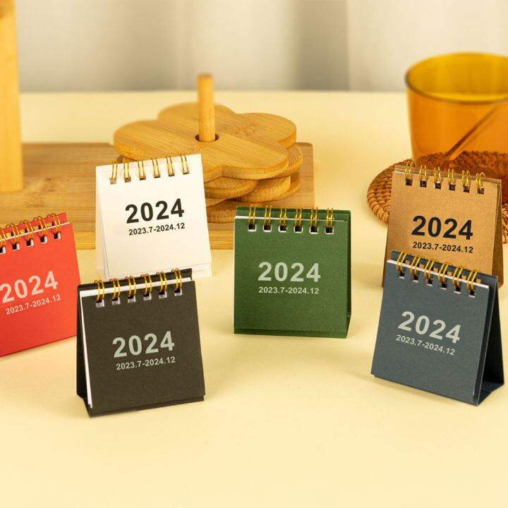 Small Desk Calendar, 20232024 Mini Desktop Standing Calendar Portable