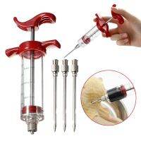 hot【DT】▤  30ml Food Grade Needles Spice Syringe Set BBQ Meat Flavor Injector Kithen Sauce Marinade Accessory