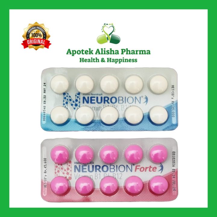 Neurobion Strip 10 Tabet Neurobion Tablet Putih Neurobion Tablet Pink Vitamin B Complex Untuk