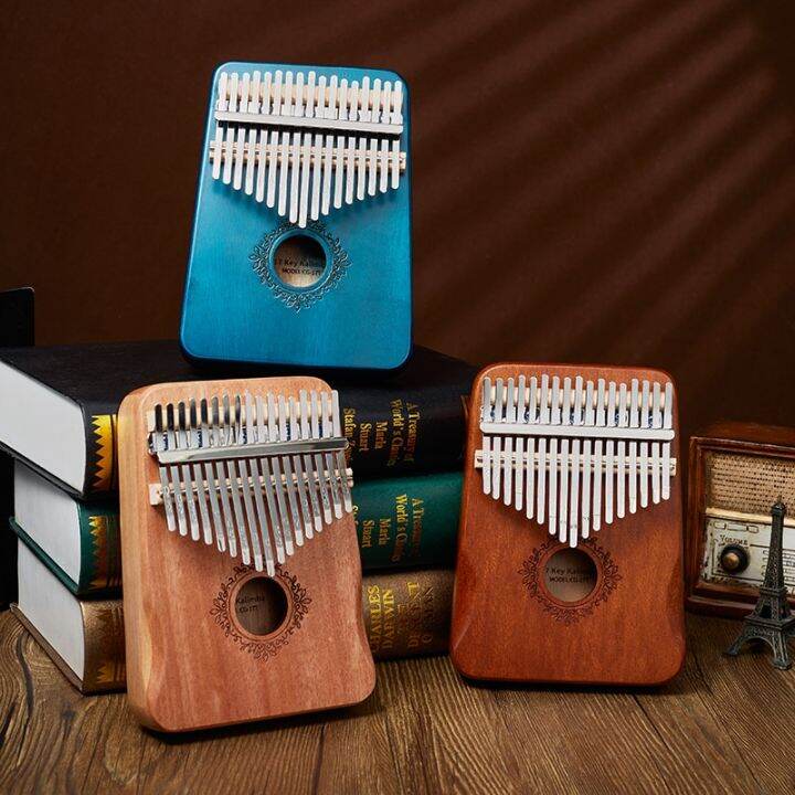 kalimba-17คีย์เปียโนนิ้วหัวแม่มือไม้คุณภาพสูงไม้มะฮอกกานีตัว-mbira-โอคาริน่ากล่องดนตรีครีเอทีฟเปียโน-kalimba