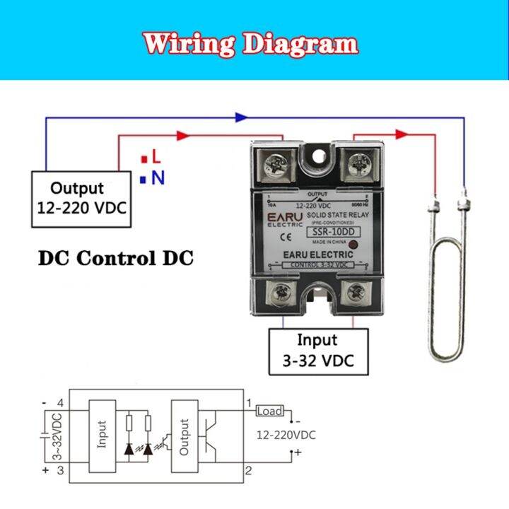 ssr-25dd-ssr-40dd-ssr-10a-60a-100a-single-phase-solid-state-relay-module-dc-3-32v-input-dc-12-220v-output-voltage-transformer