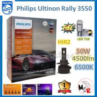 Philips หลอดไฟหน้ารถยนต์ Ultinon Rally 3550 LED 50W 4500lumens HIR2 แถมฟรี LED T10 แท้ 100% รับประกัน 1 ปี จัดส่ง ฟรี