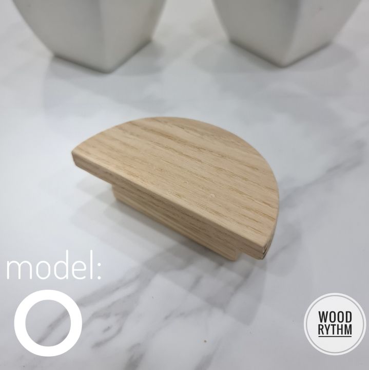 wood-rhythm-วู๊ดริธึม-มือจับตู้เฟอร์นิเจอร์มินิมอล-มือจับมินิมอล-วงกลม-ครึ่งวงกลม-มือจับไม้จริง-บานตู้-ลิ้นชัก-ไม้สัก