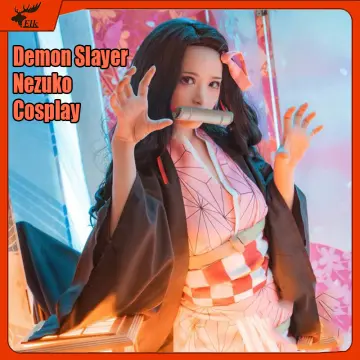 HNB Nezuko Cosplay full set Demon Slayer Nezuko Costume for Kids