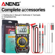 ANENG SZ19 Kỹ Thuật Số Vạn Năng 6000 Đếm Multimetro Avometer Transistor Tụ