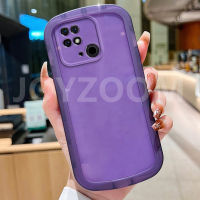 สำหรับ Xiaomi Poco C40 สีลูกอมปกป้องเลนส์ตาโตเคสโทรศัพท์นุ่มใสซิลิโคน TPU กันกระแทก