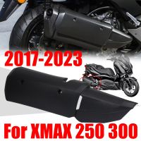 ♣☎สำหรับยามาฮ่า X-MAX XMAX 300 XMAX 250 XMAX300 XMAX250อุปกรณ์เสริมป้องกันท่อไอเสียตัวป้องกันชิ้นส่วนแผ่นกันความร้อน