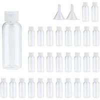 30PCS 10 20 30 50 60ML PET Plastic Lotion Bottle Small Squeeze Bottle Leak Proof Sample Container with Flip Cap Travel Fill Vial