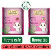 Cát vệ sinh cho mèo KATZ COMFORT gói 5L 10L hương cafe hương táo