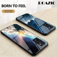 ROAZIC เคสโทรศัพท์ OPPO A76,เคสกันกระแทกขอบซิลิโคนนิ่มสีสันสดใสบางหรูหรา