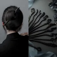 【YF】▣  AISHG Hair Pins Wood Sticks Chopstick Shaped Hairpin Classic Ethnic Accessories Jewelry