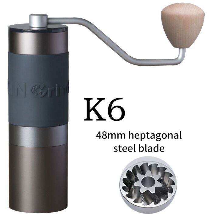 Kingrinder Manual Coffee Grinder Aluminum Portable Coffee Grinder High