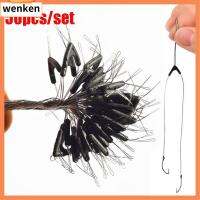 WENKEN 50pcs ใหม่ เครื่องมือผูก หมุน อุปกรณ์คอนแทค แปดแบบ ตะขอคู่ การแยกส่วนพื้นที่สายการประมง