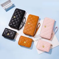 2023 Plaid PU Leather Long/Short Wallet Hasp Phone Bag Money Coin Pocket Card Holder Female Wallet Purse Bags Womens Purses
