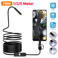 7มิลลิเมตร Android อุตสาหกรรมกล้อง Endoscope IP67กันน้ำ3IN1 Usbmicro Usb ประเภท-C Borescope 6LEDs ปรับกล้องตรวจสอบ