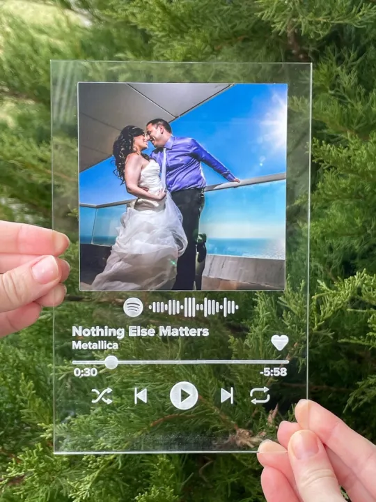 Custom Spotify Song Plaque, music plaque 5x7inch Lazada