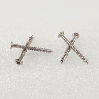 ；‘【；。 12 Pcs Electric Bass Guitar Neck Joint Plate Mounting Screw/Fix Screw Bolt M5*45Mm Silver
