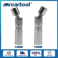 MRCARTOOL หัวเทียนซ็อกเก็ตโครเมียมวาเนเดียมโลหะผสมเหล็กหัวเทียน360 ° ปรับหัวเทียนด้วยแม่เหล็ก14มิลลิเมตร/16มิลลิเมตรหัวเทียนซ็อกเก็ตแม่เหล็กเข้ากันได้กับ BMW