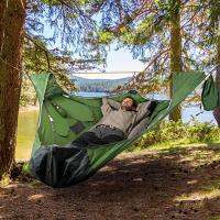 ตั้งแคมป์เปล Patio Hammock พร้อมเตียงตาข่าย Home Camping Hammock เปลญวนหลายคน ถุงนอนเปล อุปกรณ์ตั้งแคมป์