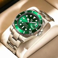 Mens Automatic Mechanical Watch Student Waterproof Luminous Calendar Green Water Ghost Fashion Casual Gift Ready St