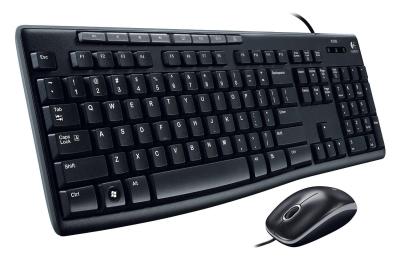 Logitech Media Combo MK200 Keyboard+Mouse (USB), คอมโบ คีย์บอร์ด เมาส์ โลจิเทค Kit IT