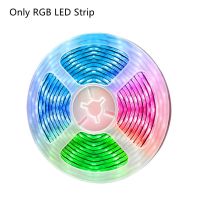 ไฟแถบไฟ LED RGB 1/2/3/4/5ม. USB แอปพลิเคชั่นบลูทูธ IR ควบคุมระยะไกลเทปโคมไฟแบบยืดหยุ่นสำหรับพื้นหลังทีวีที่ตกแต่งบ้านในครัวแถบไฟแถบไฟ LED