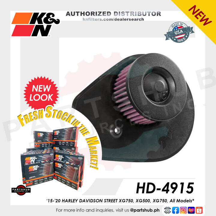 K&N AIR FILTER HD4915 (‘15'20 HARLEY DAVIDSON STREET XG750, XG500