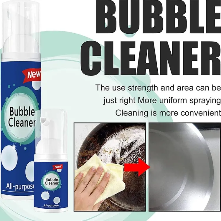 North Moon Bubble Cleaner Foam, 30/100ml All Purpose Rinse Cleaning Spray,  Kitchen Grease Cleaner, Bubble Filter Cleaner For Range Hood And Stove, Hea