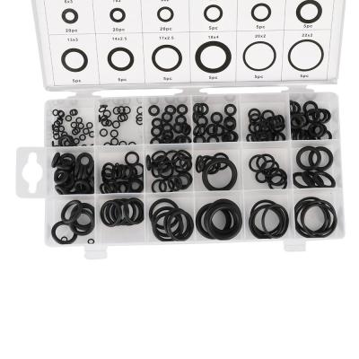 ；【‘； 270/225/300Pcs/Pack NBR Ruer Seal O-Ring Assortment Black Green Metric Seals Watertightness Ruer Gaskets Plastic Box Packed