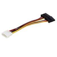 【❉HOT SALE❉】 d7zaa4b 4pin Ide Molex ถึง15pin ซีเรียลเอทีเอซาตาสายอะแดปเตอร์ Y Splitter ฮาร์ดไดรฟ์สายเคเบิลพลังงานทั่วโลก