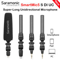 Saramonic SmartMic5 Super-Long Unidirectional Microphone for USB-C iOS Smartphone Camera Camcorder Tablet Vlog Stream Record Mic