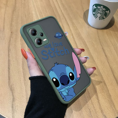 GGK เคสสำหรับ Xiaomi Redmi Note 12 5G Xiaomi Poco X5 5G ลายการ์ตูนน่ารักเคสใส่โทรศัพท์มีน้ำค้างแข็งโปร่งใสนิ่มกันกระแทกเคสป้องกันกล้องฝาครอบเต็มขอบ