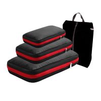 【hot】 Compression Packing Cubes With Shoe Folding Organizer Luggage Compressible Storage