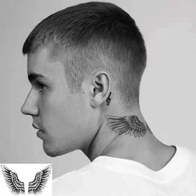 hot【DT】 Biebers ’Wing Temporary Sticker Flash Tatto Arm Transfer Fake Tatoo Men