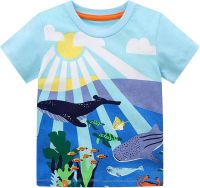 Dry Shirt Toddler Boys and Girls Short Sleeve Tees Cotton Casual Fun Pattern Crewneck Summer Top Clothes Small Thermal