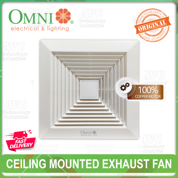 Omni Ceiling Mounted Exhaust Fan 8,10,12in | Lazada PH