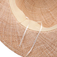 New mens and womens hand-woven super-fine flat-top straw hat outdoor travel sunscreen beach sun hat beach hat ladies sun hat